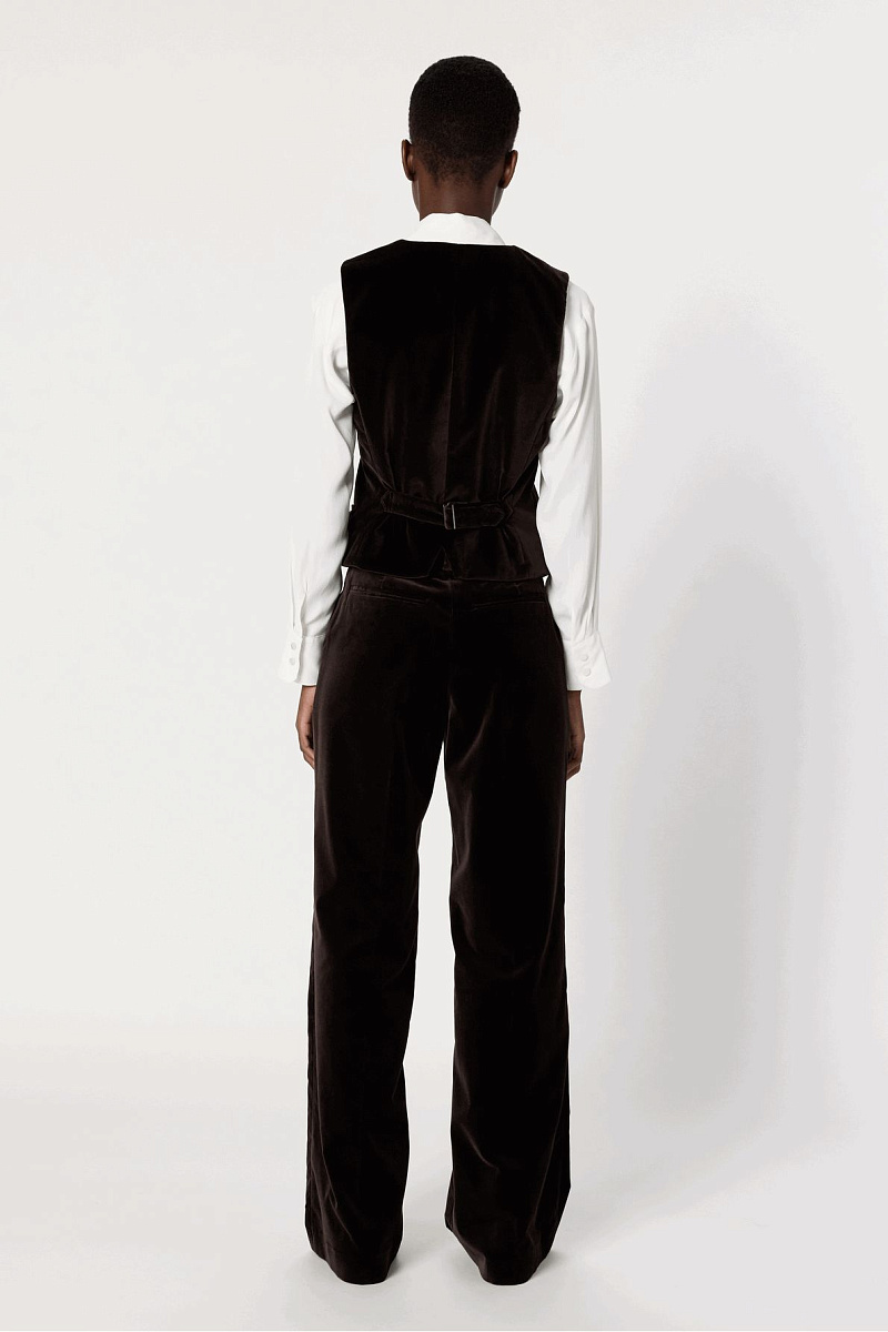 NAIS - Костюмный жилет из бархатной ткани