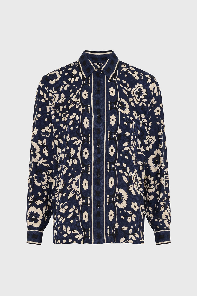 ANABELLE - Блуза из 100% вискозы с цветочным принтом ANABELLE - Блуза из 100% вискозы с цветочным принтом