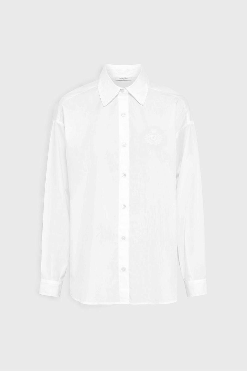 ALIX - Однотонная рубашка с вышитым гербом