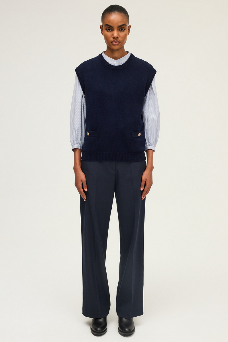 ERMINIA - Трикотажный жилет из 100% шерсти