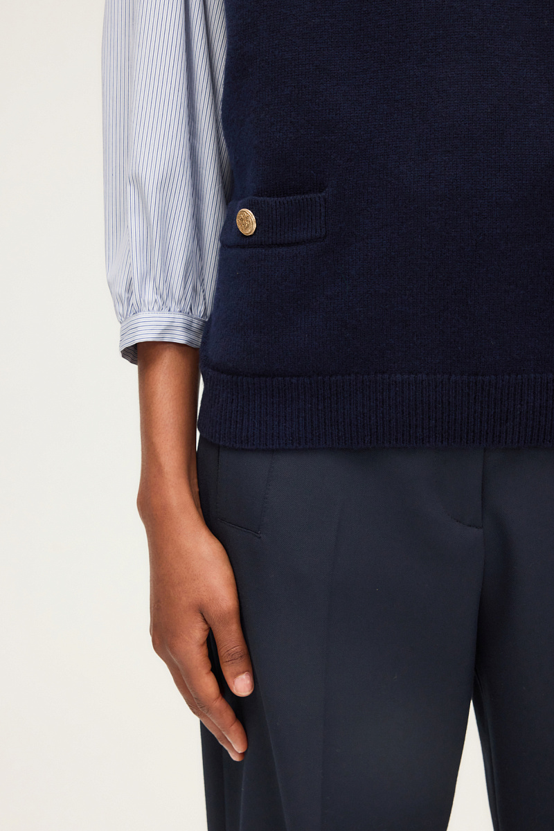 ERMINIA - Трикотажный жилет из 100% шерсти