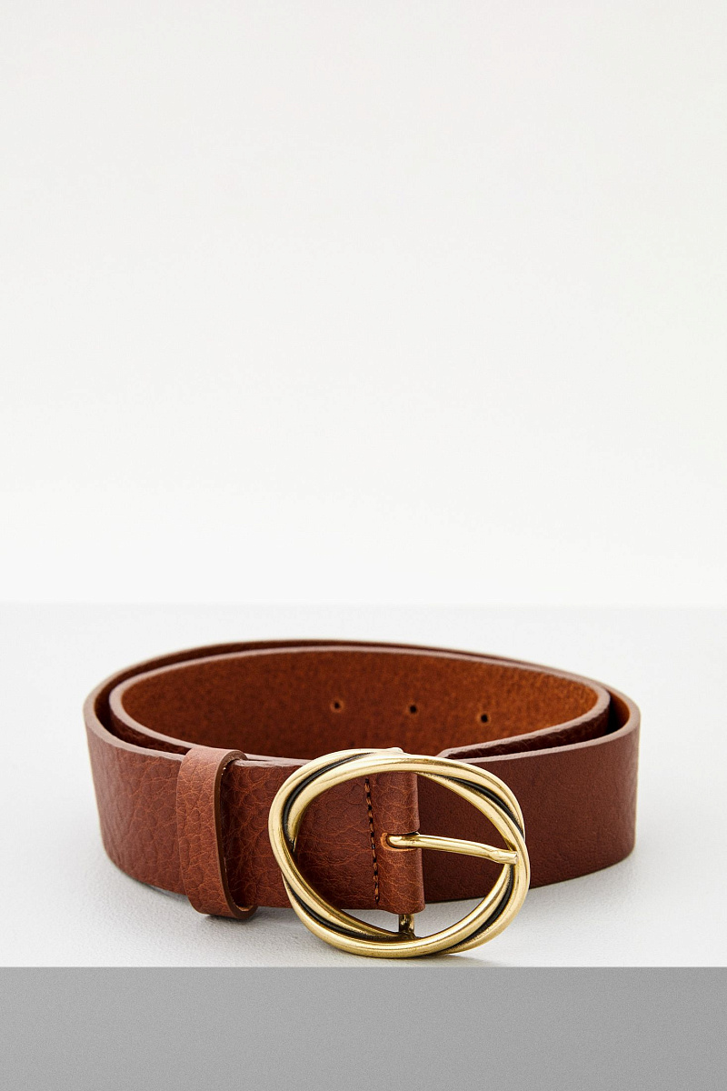 Широкий ремень из фактурной кожи