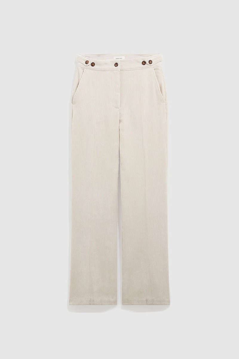 MAEV - Белые брюки из мягкого вельвета