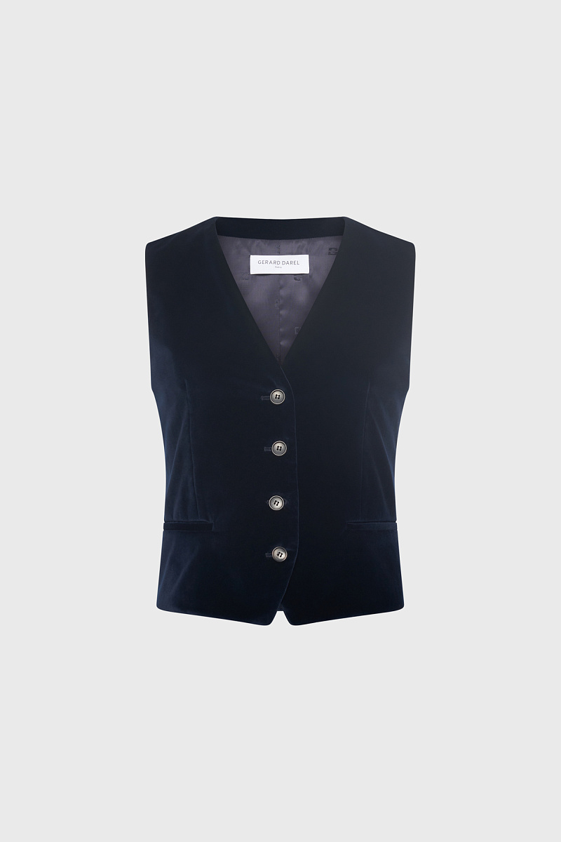 NAIS - Костюмный жилет из бархатной ткани