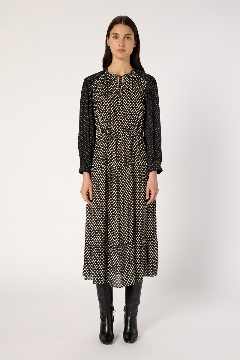 LOVA - Длинное эластичное платье в горошек