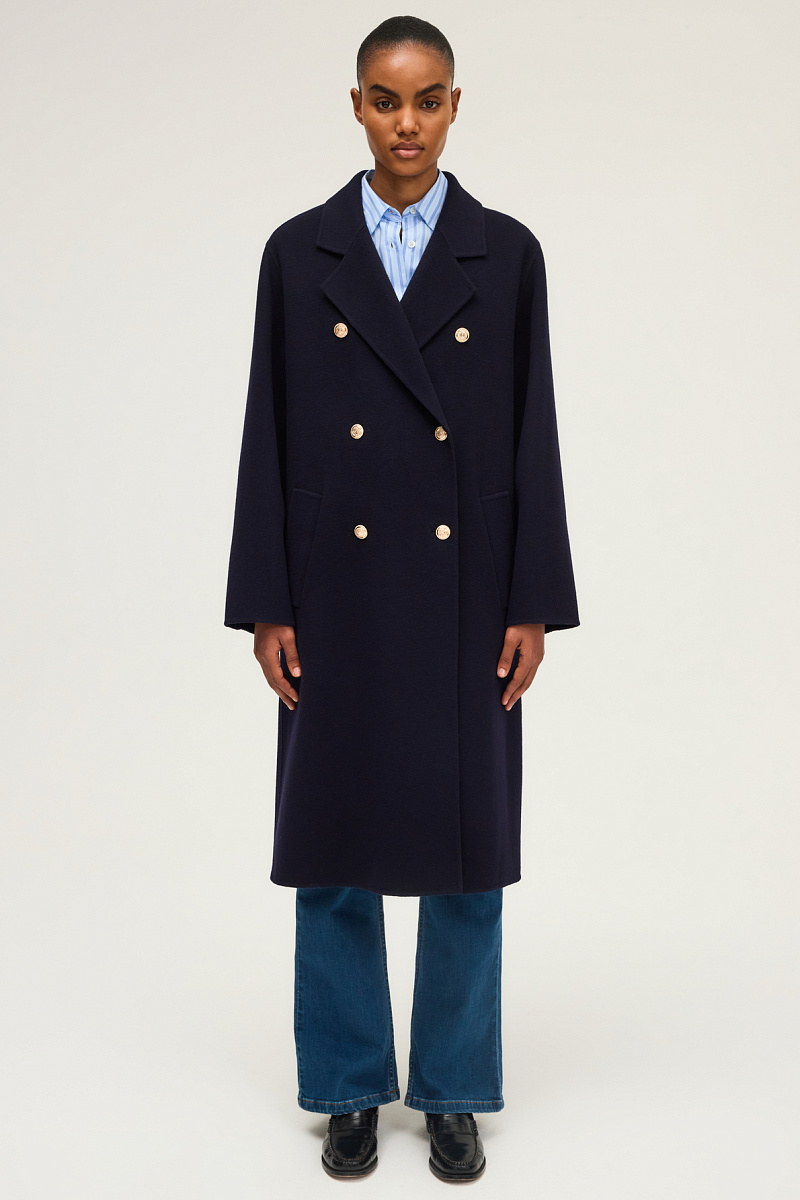 MARISOL - Длинное пальто с золотистыми пуговицами