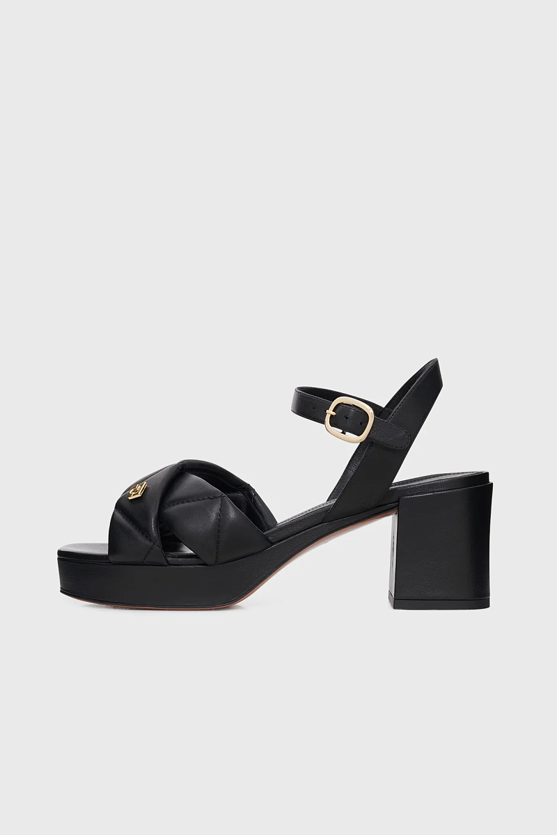 LIVIA - Сандалии из стеганой кожи на платформе