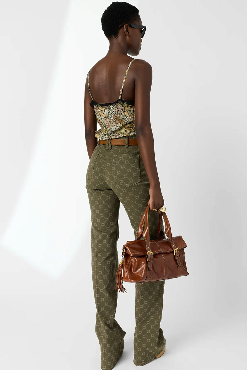 ANNA - Расклешенные джинсы с монограммой