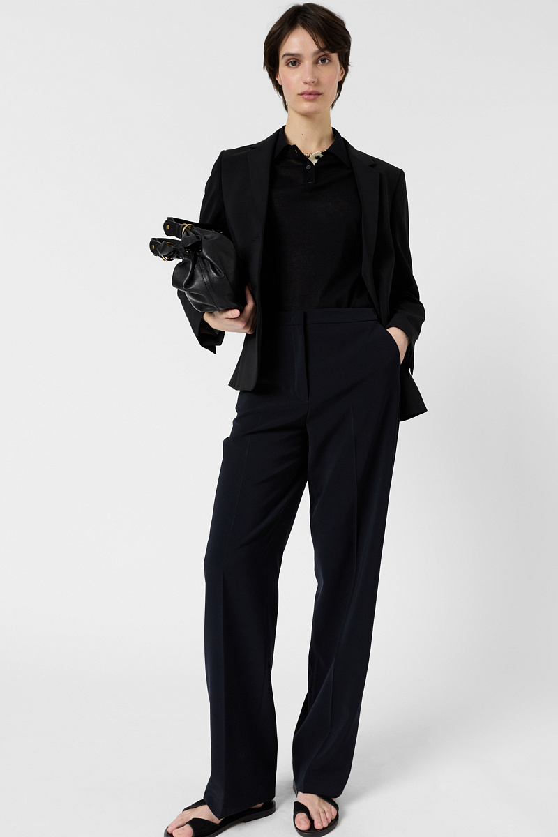 ALYCIA - Черные прямые брюки с эластичным поясом