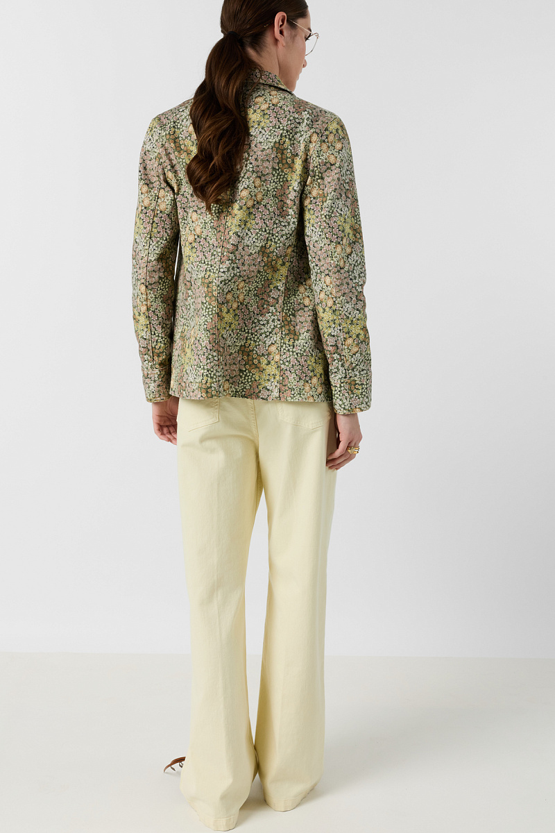 AELINA - Прямые широкие джинсы в оттенке сливочного масла