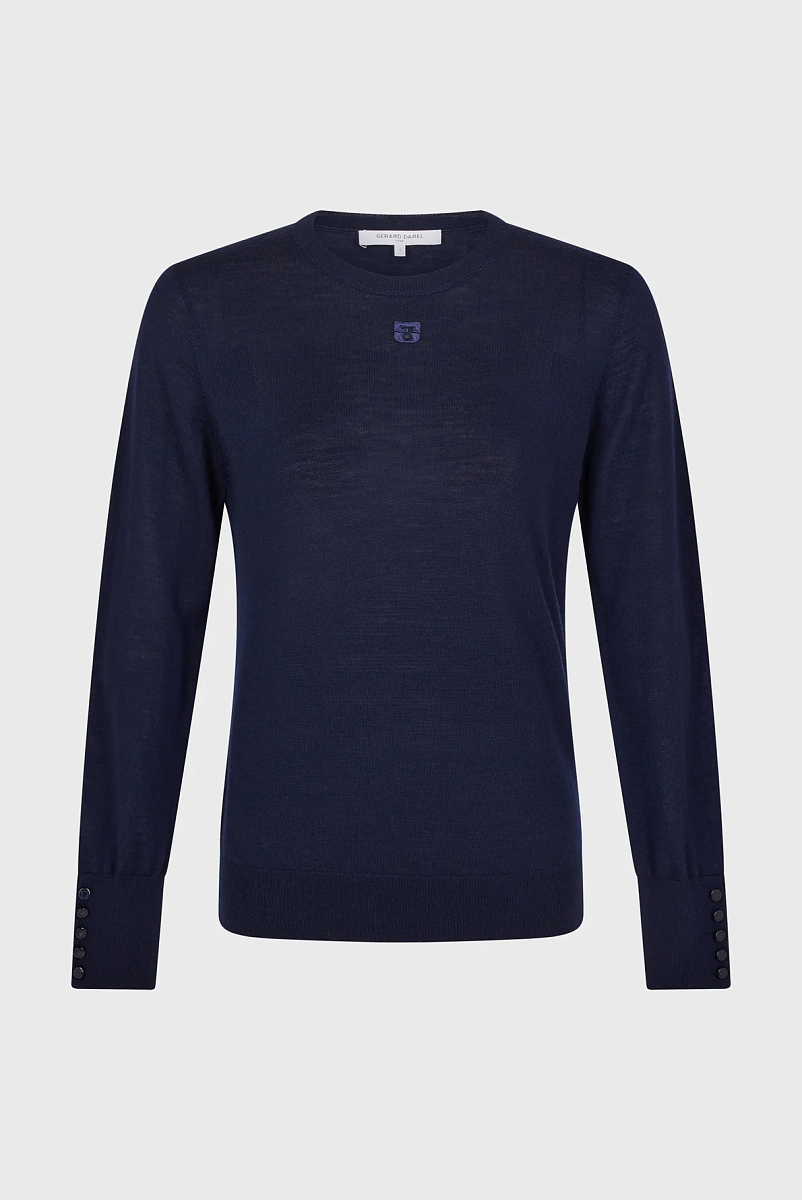 JADE - Пуловер из тонкой шерсти с круглым вырезом