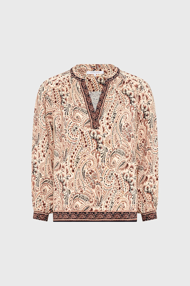 AMAYA - Блуза с принтом из струящейся ткани