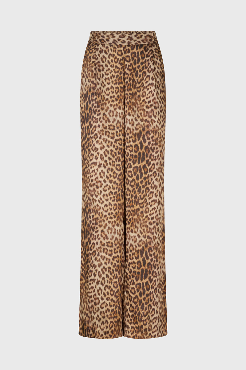 DAIANA - Широкие брюки с леопардовым принтом