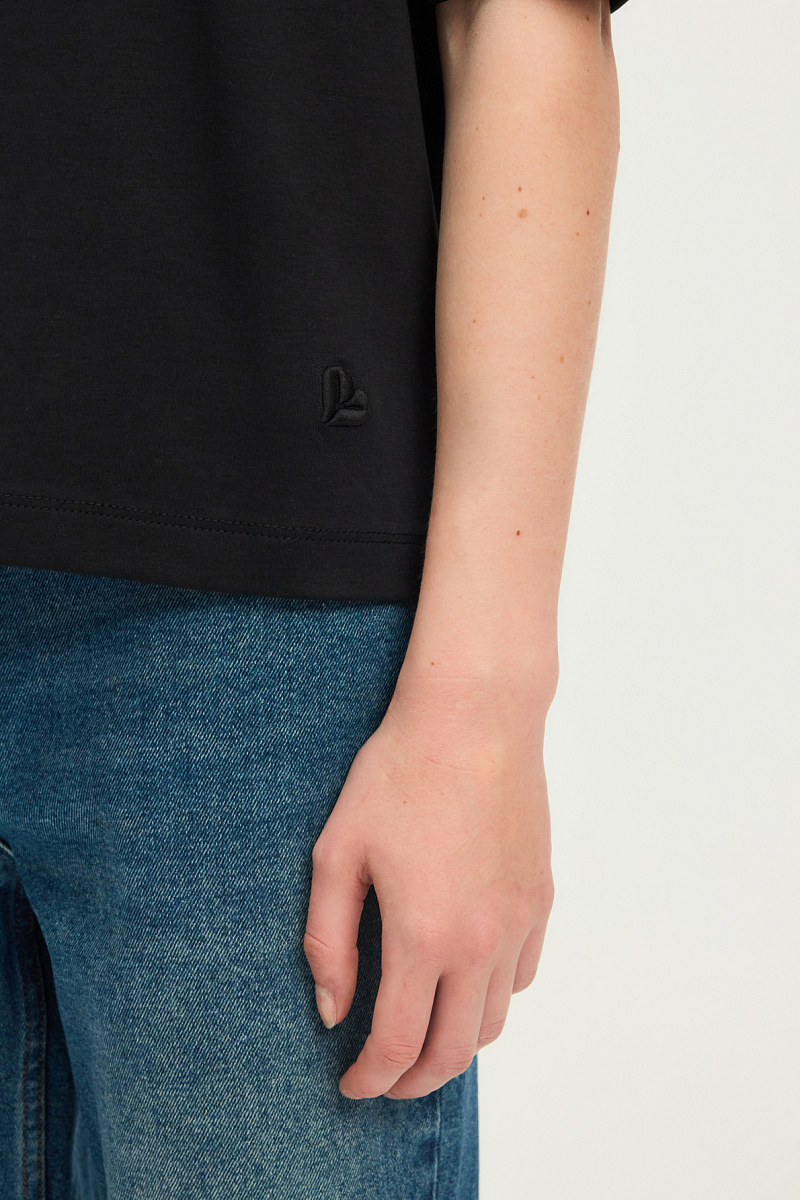 HEVA - Футболка из 100% хлопка с круглым вырезом