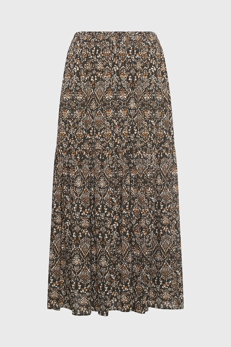 BILLIE - Юбка-миди с растительным принтом