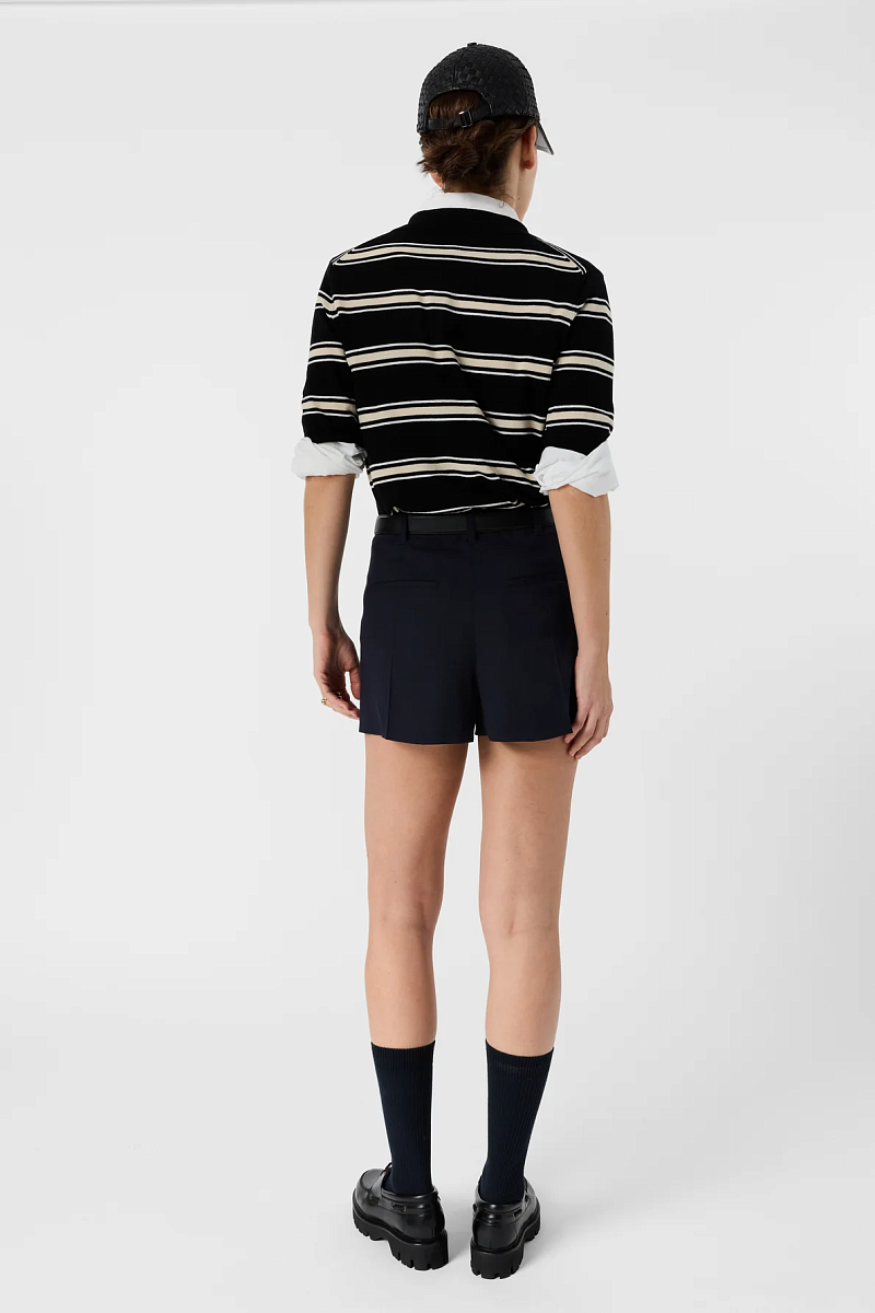 ARLETTE - Классические шорты со стрелками в темно-синем оттенке