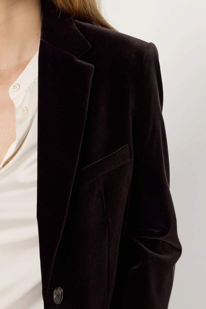 NIRINA - Классический жакет из бархатной ткани