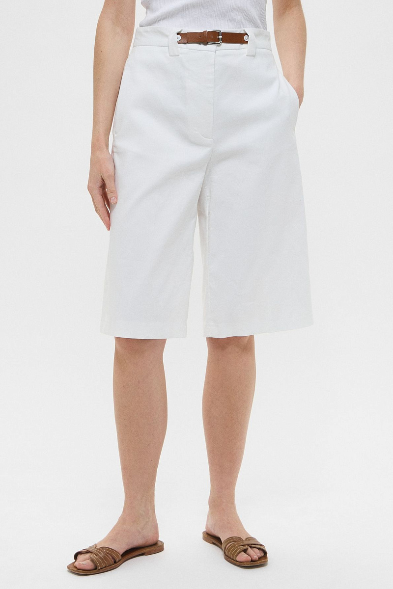 LEONOR - Длинные шорты-бермуды с поясом