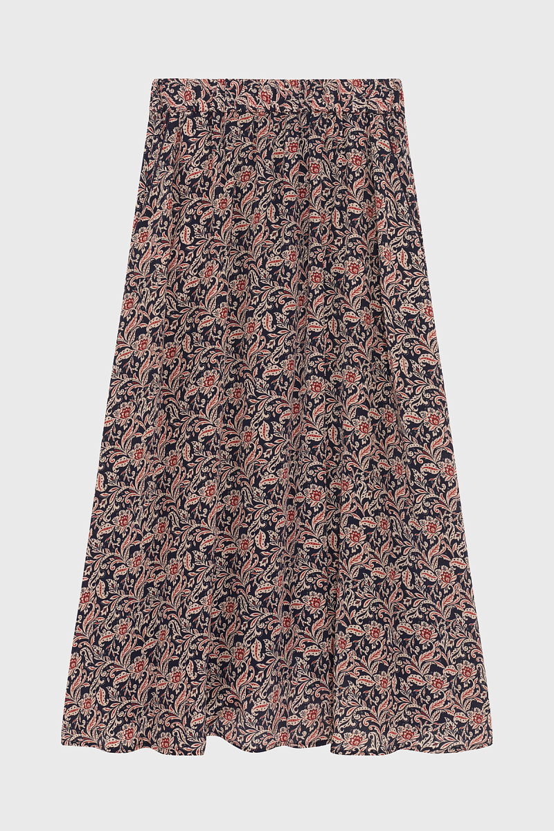 BIJOU - Юбка-миди с растительным принтом