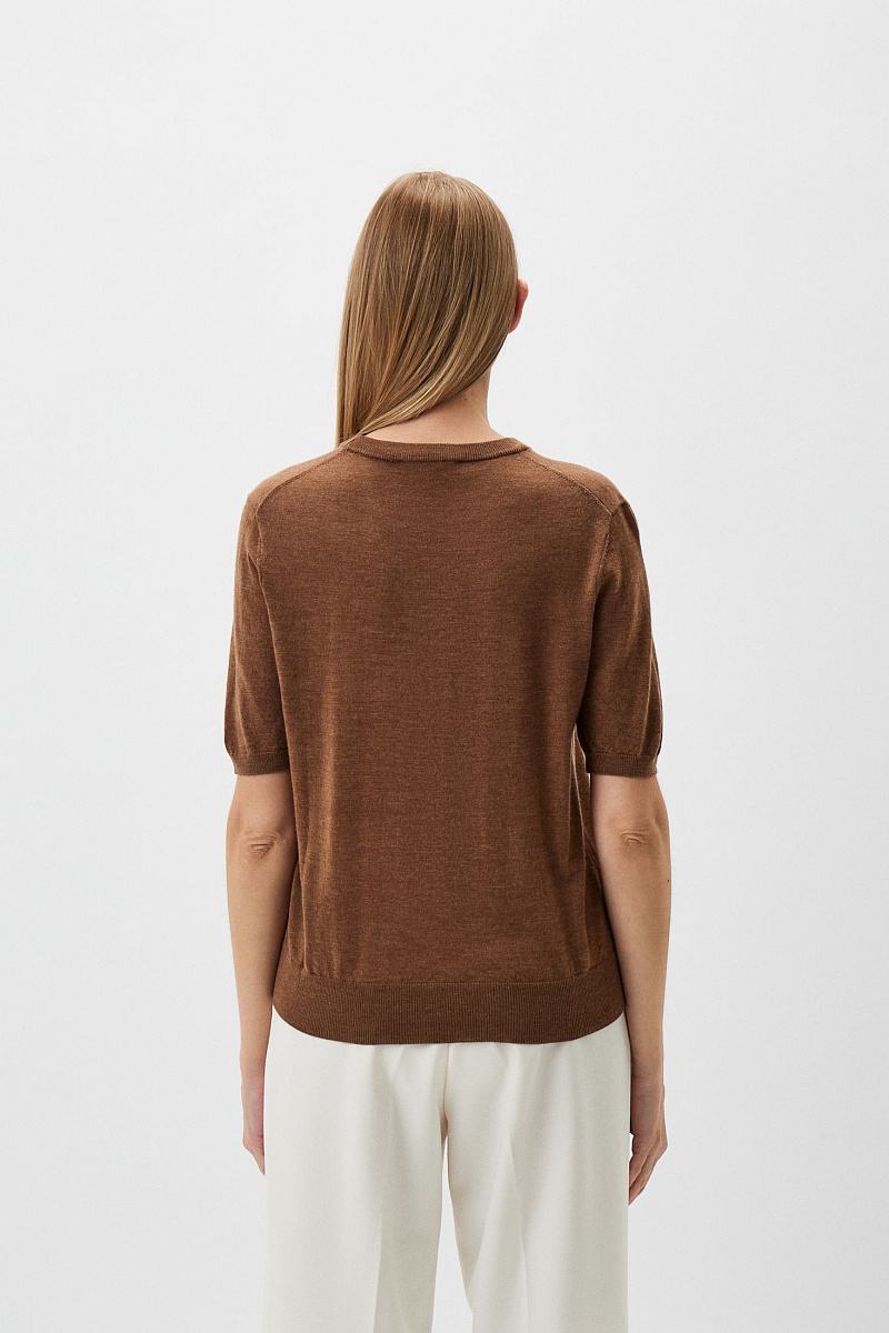 JASNA - Джемпер с короткими рукавами из тонкой шерсти