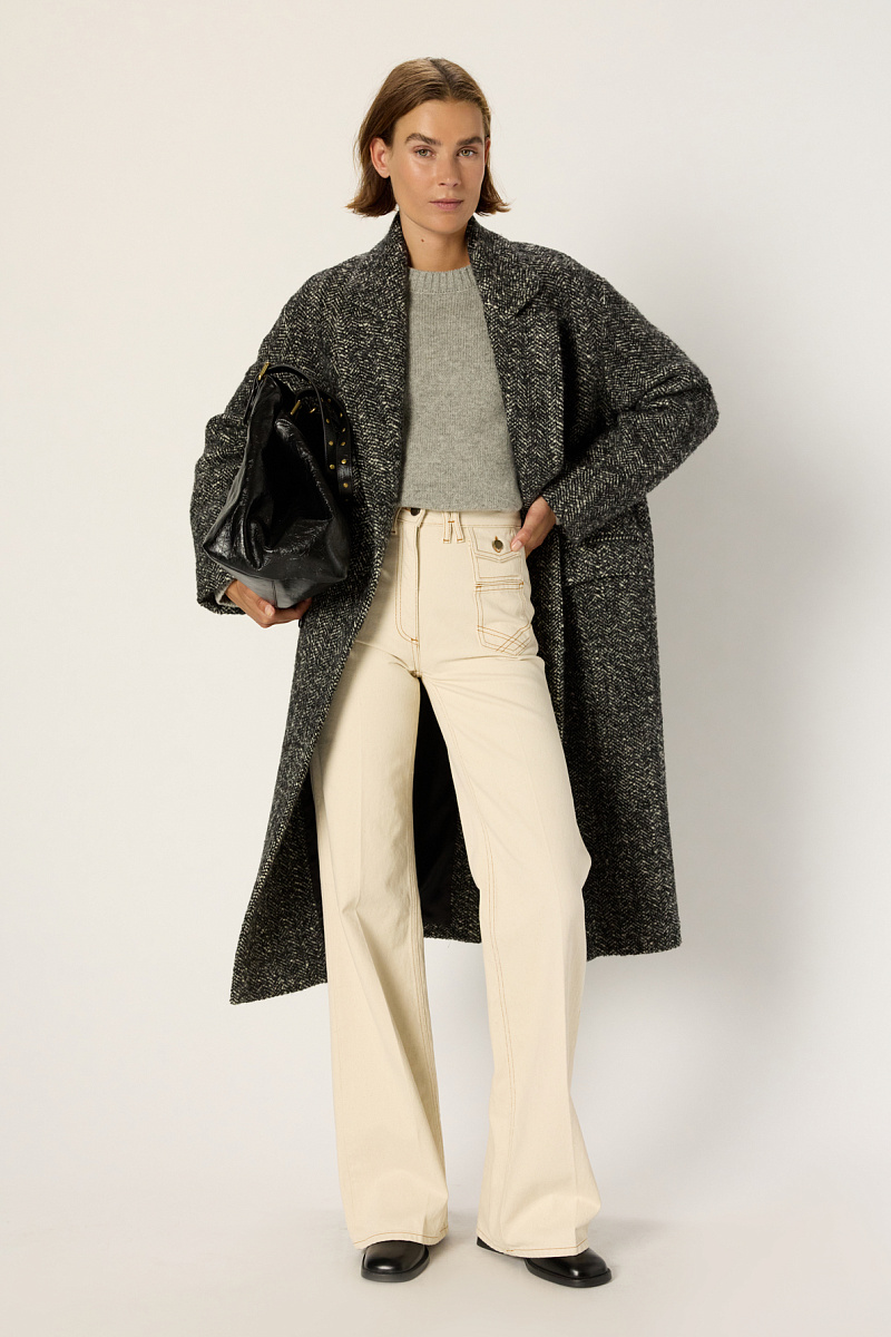 MOLY - Двубортное классическое пальто с шерстью