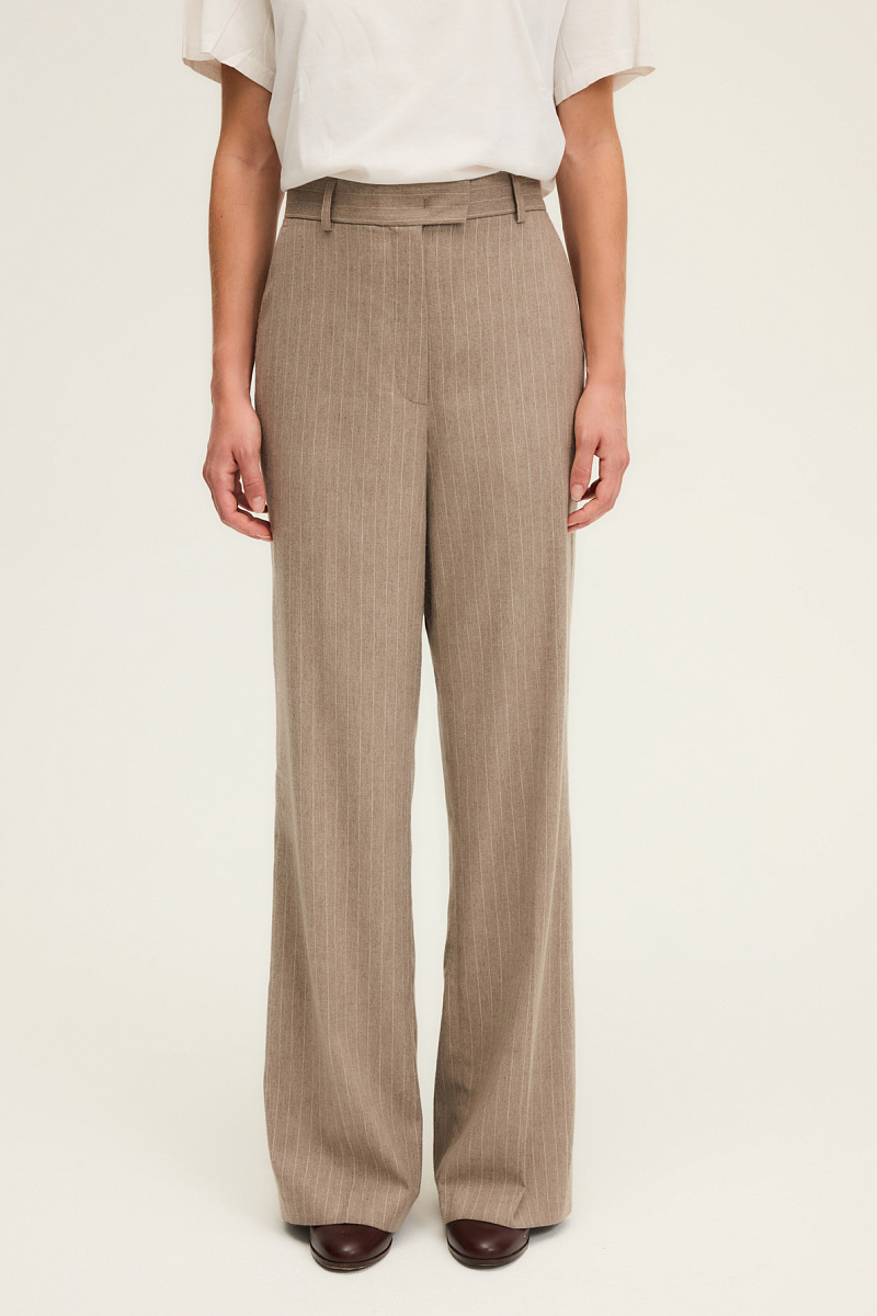 CINDELLE - Брюки свободного кроя с тонкими полосками