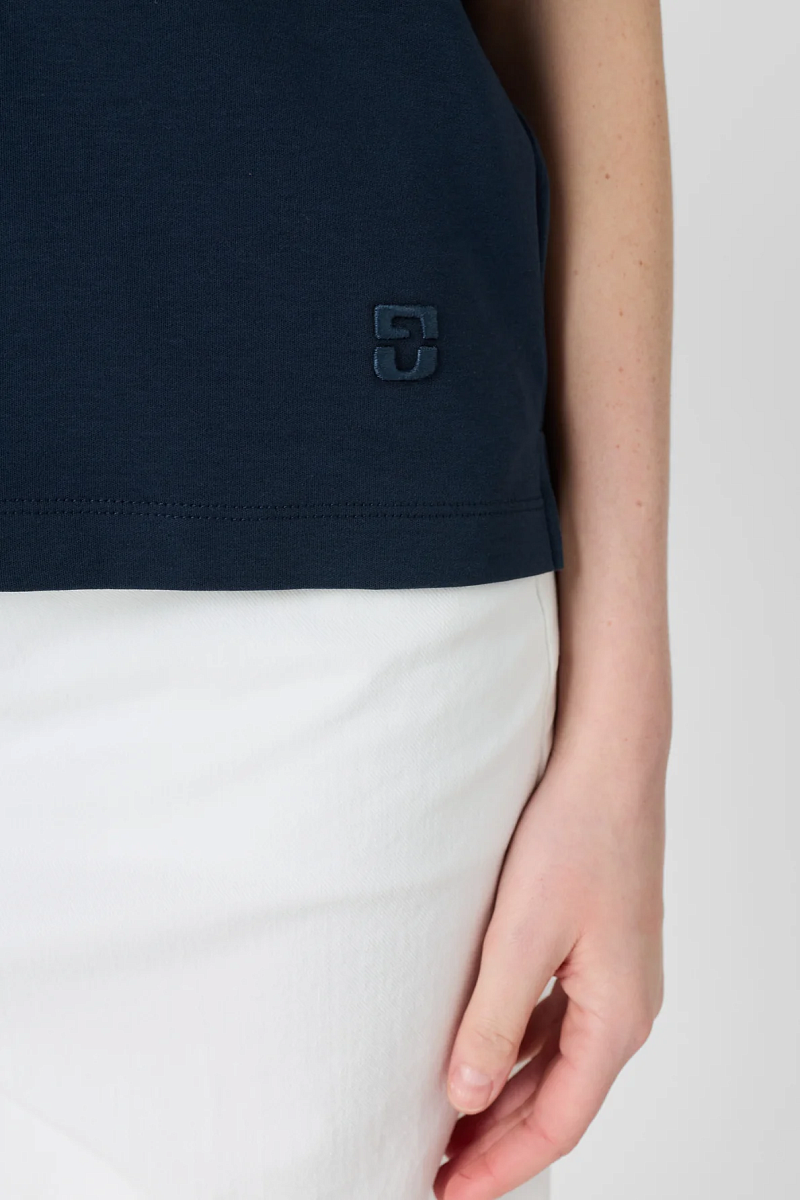 MAYAE - Синяя футболка из хлопка