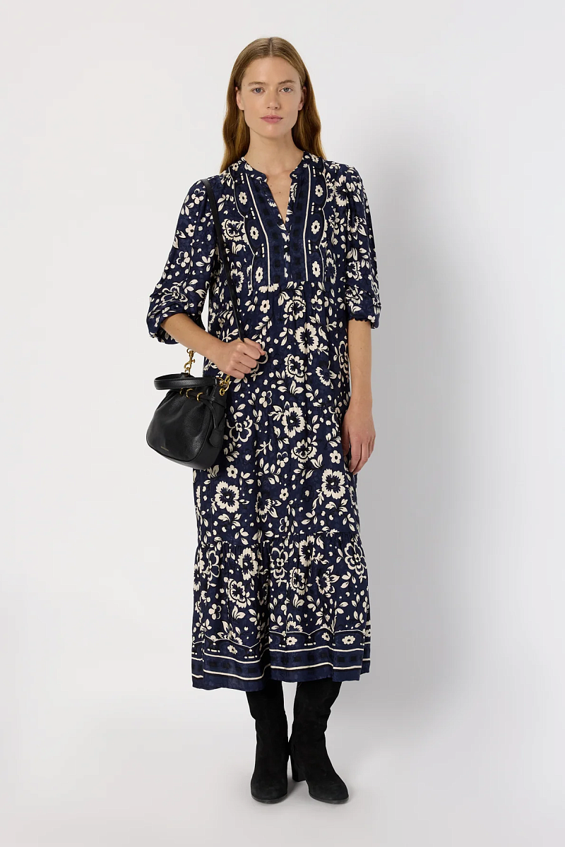 LYDIANE - Длинное платье с цветочным принтом