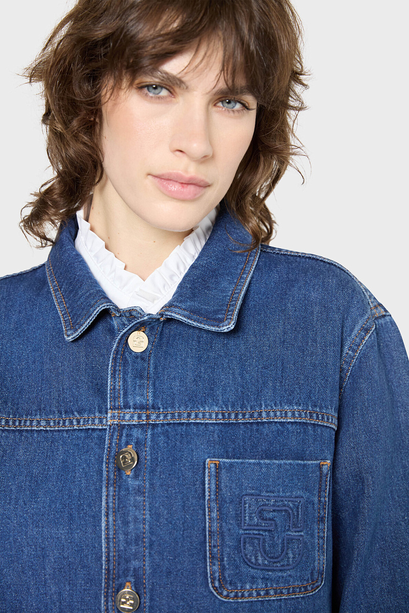 RITZA - Джинсовая куртка с золотистыми пуговицами