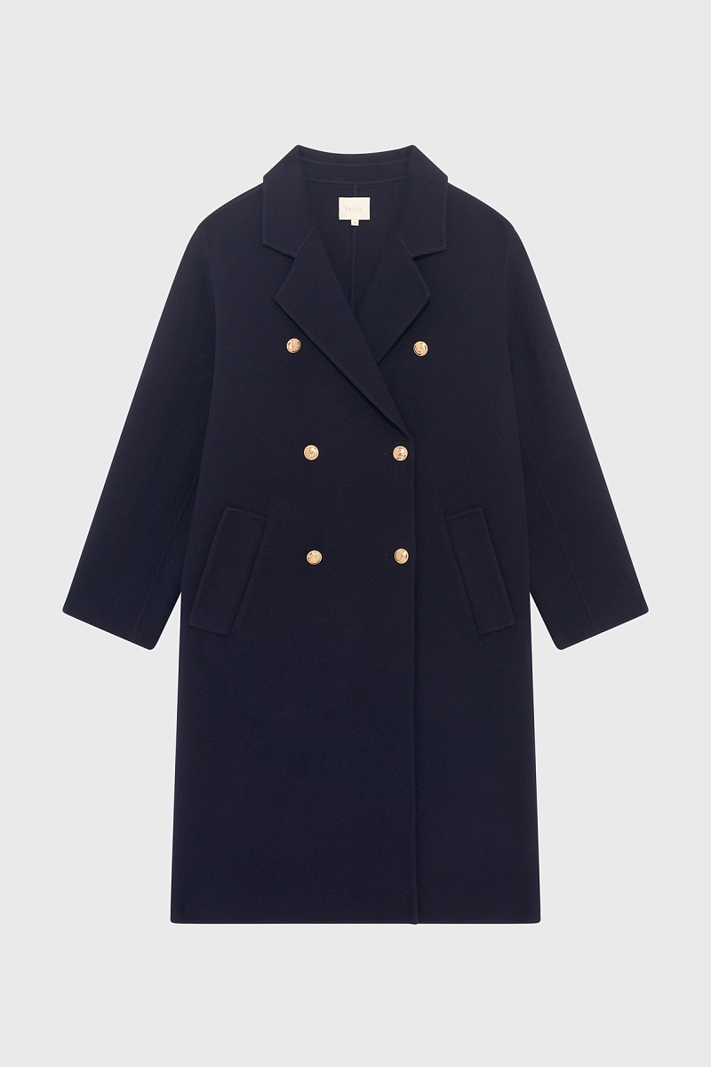 MARISOL - Длинное пальто с золотистыми пуговицами