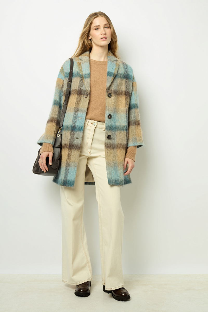 LEONILLE - Пальто широкого кроя в клетку