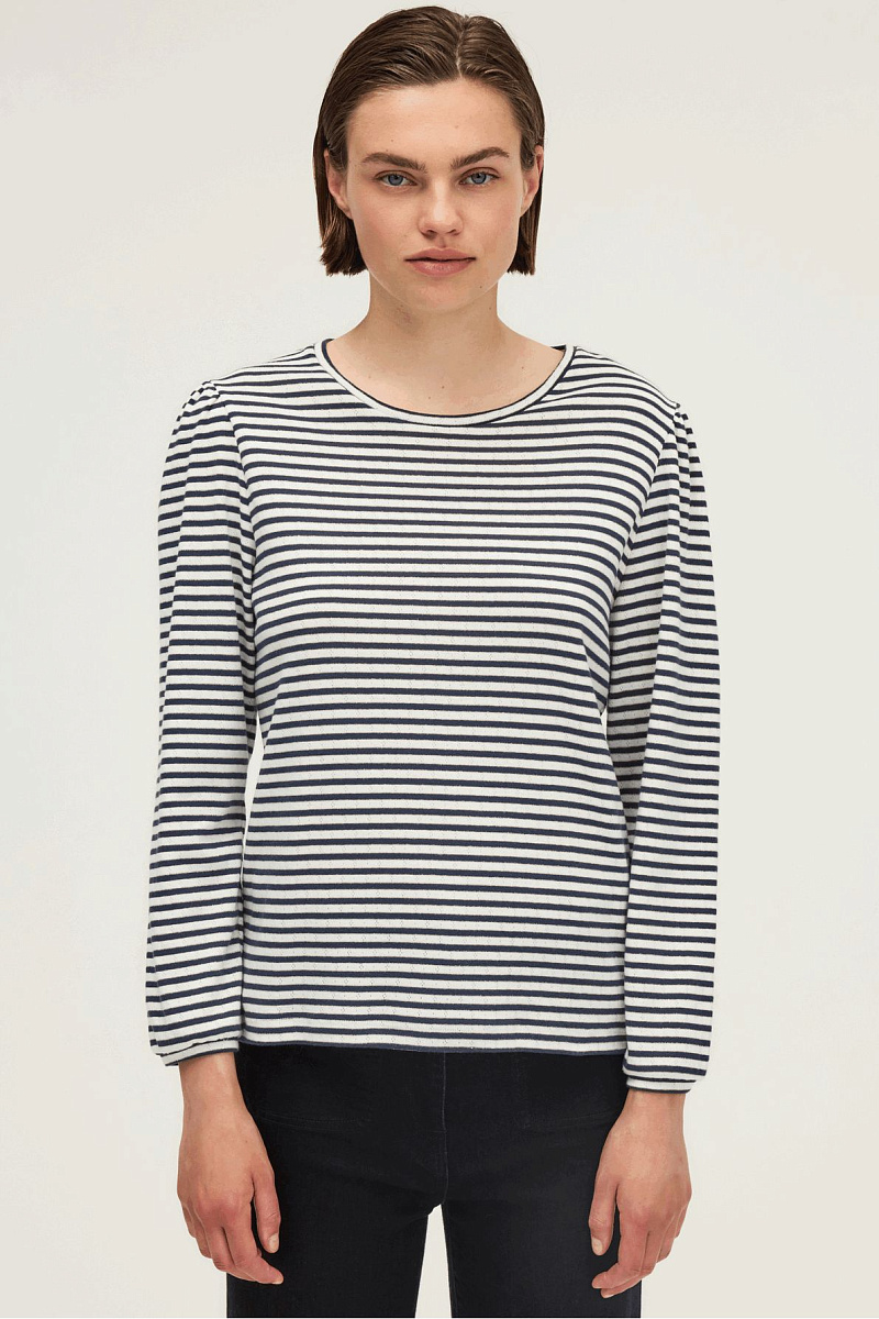 HELIA - Свободный лонгслив в полоску HELIA - Свободный лонгслив в полоску