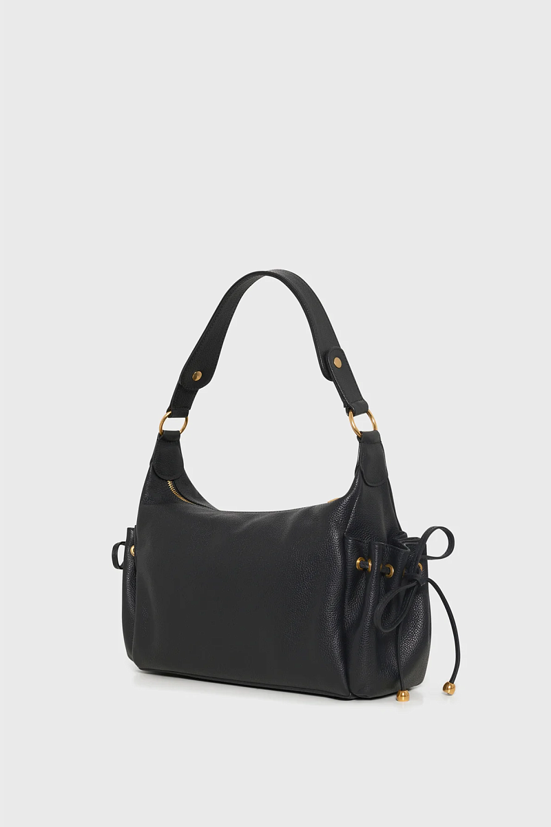 LE EMA - Кожаная сумка-хобо с карманами