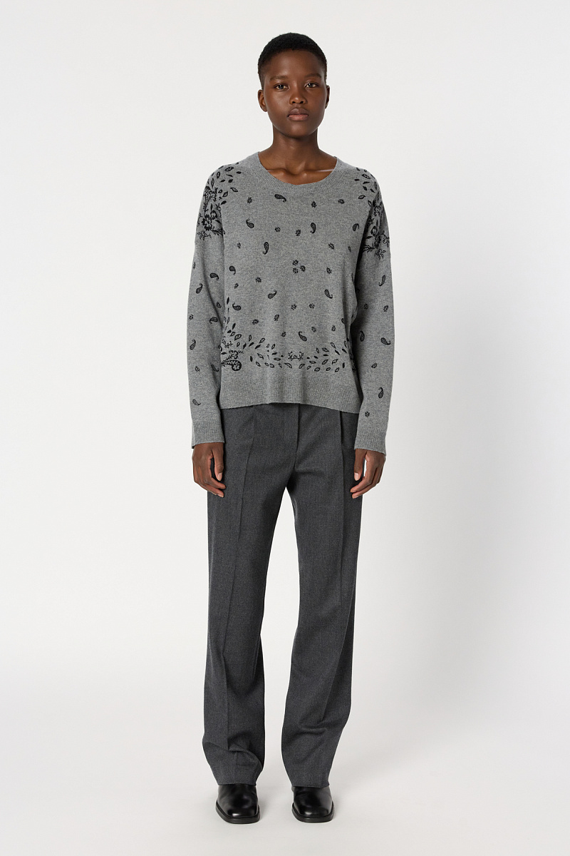 ELIETTE - Джемпер из 100% кашемира с принтом