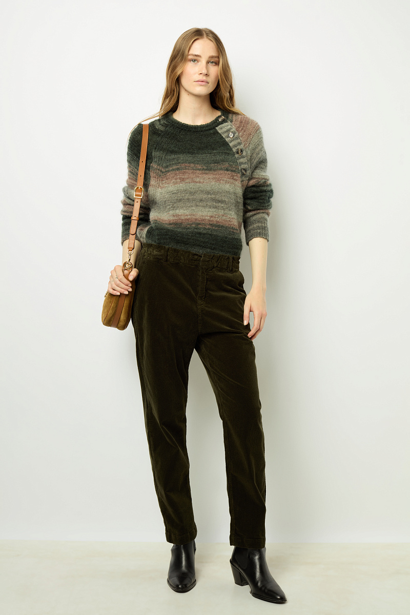 NYMPHIE - Эластичные брюки из тонкого вельвета