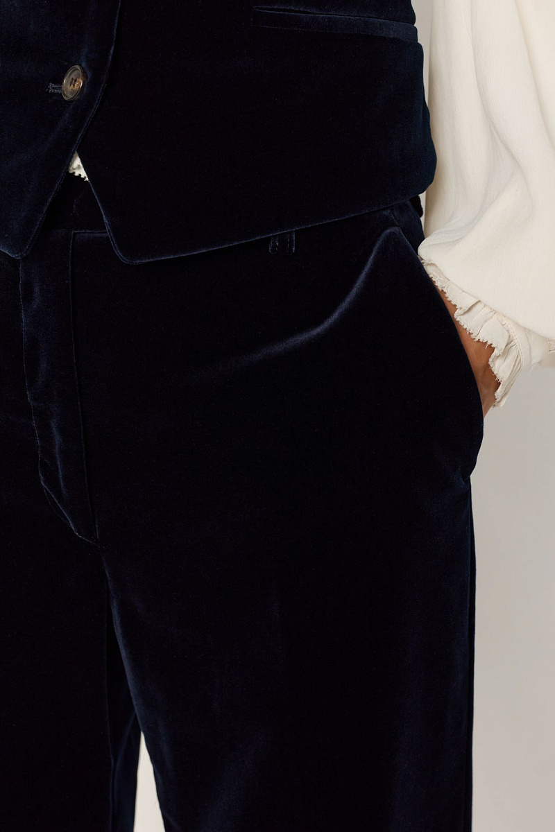 CLOTILDE - Костюмные брюки из бархатной ткани CLOTILDE - Костюмные брюки из бархатной ткани