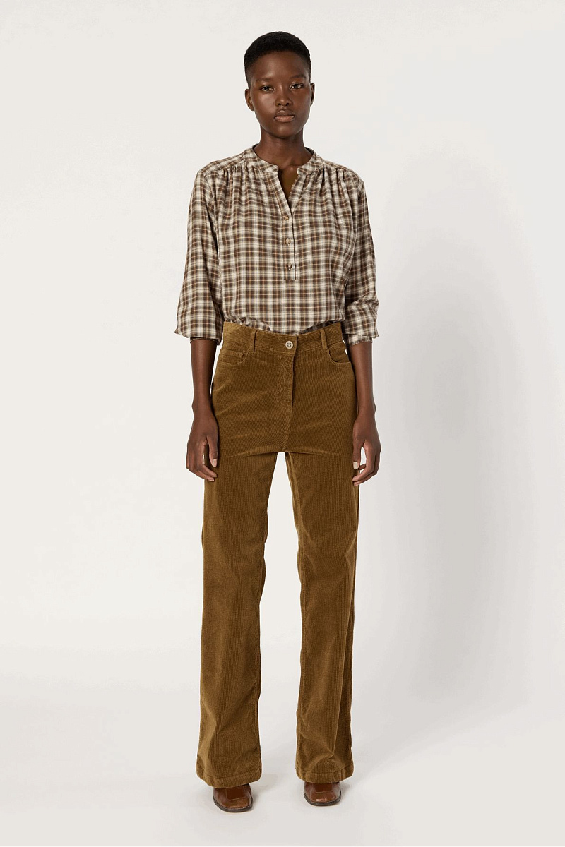 CHANTAL - Расклешенные вельветовые брюки