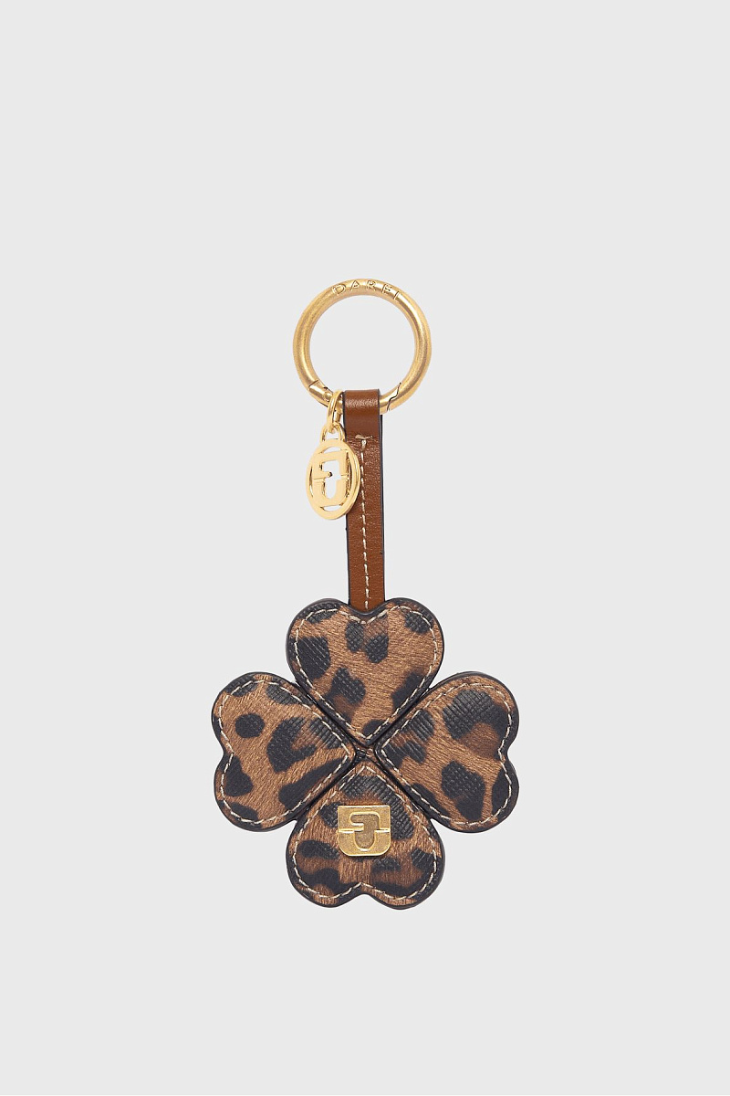 Брелок с леопардовым принтом