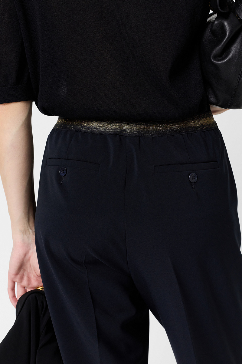 ALYCIA - Черные прямые брюки с эластичным поясом