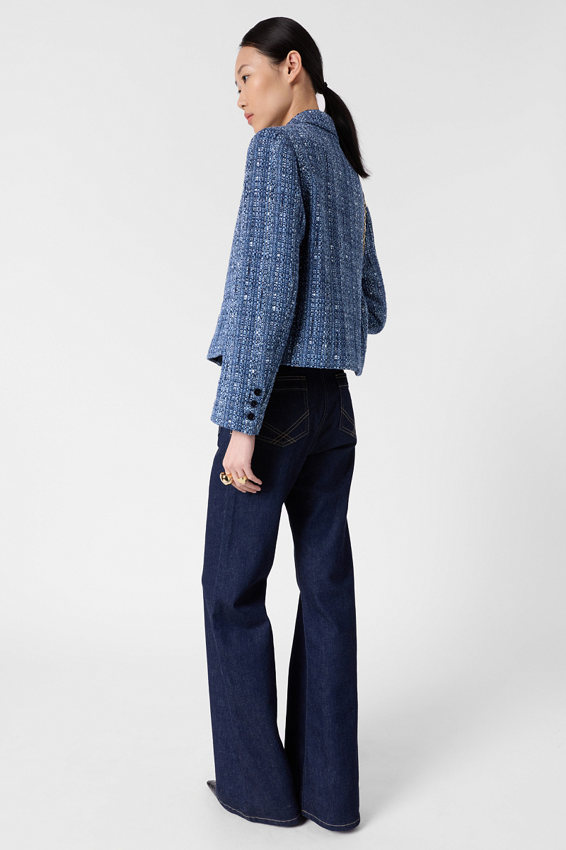 TAHLIA - Твидовый жакет с имитацией джинсовой ткани