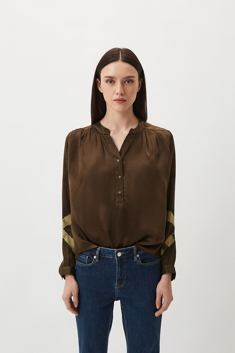 BENEDITH - Атласная блуза тай-дай