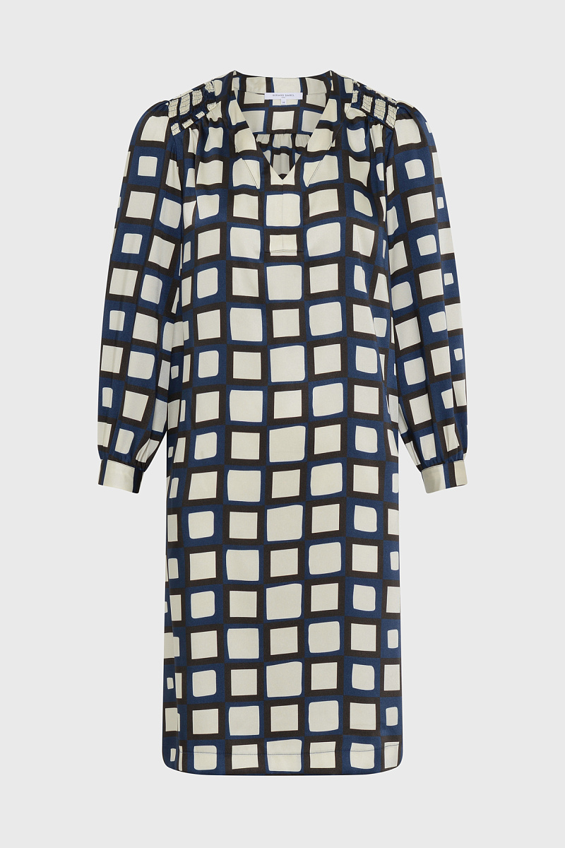 LEONIE - Короткое атласное платье с принтом LEONIE - Короткое атласное платье с принтом