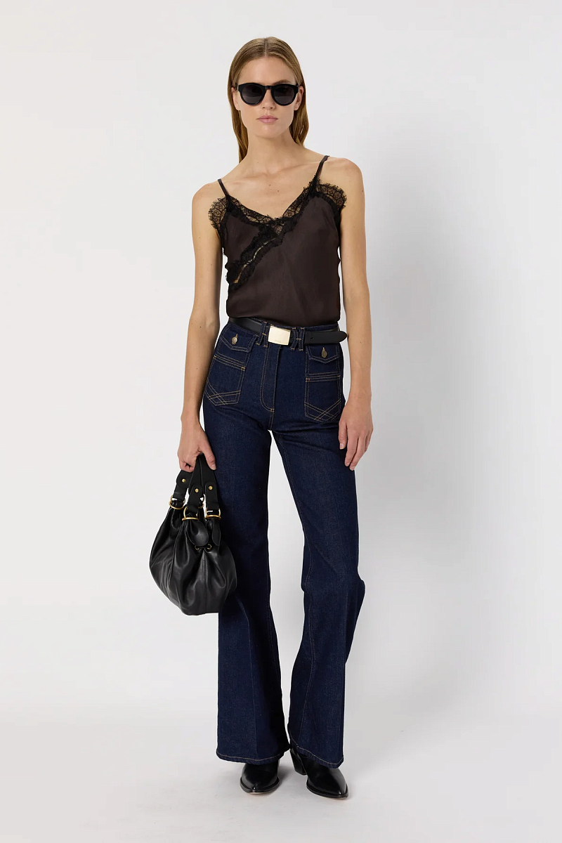 ALISON - Кружевной топ с тонкими бретелями
