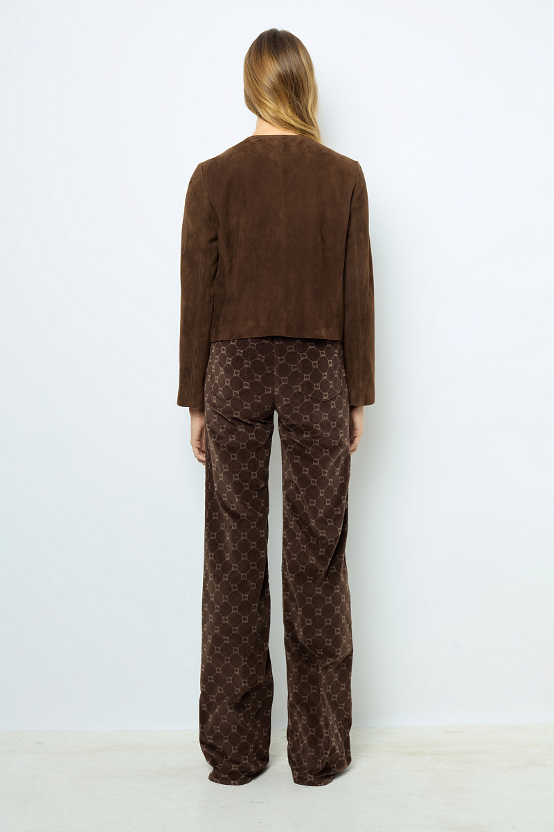 BELINA - Куртка без воротника из замши