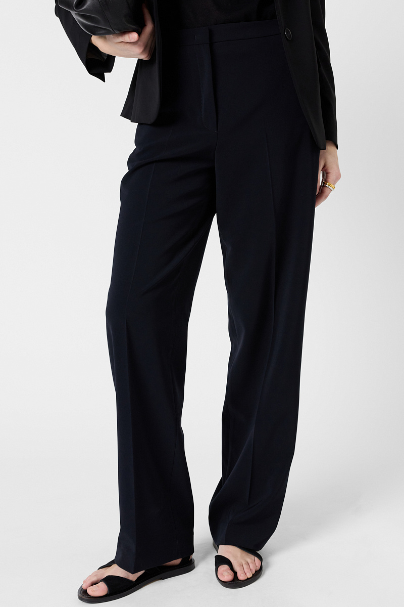 ALYCIA - Черные прямые брюки с эластичным поясом