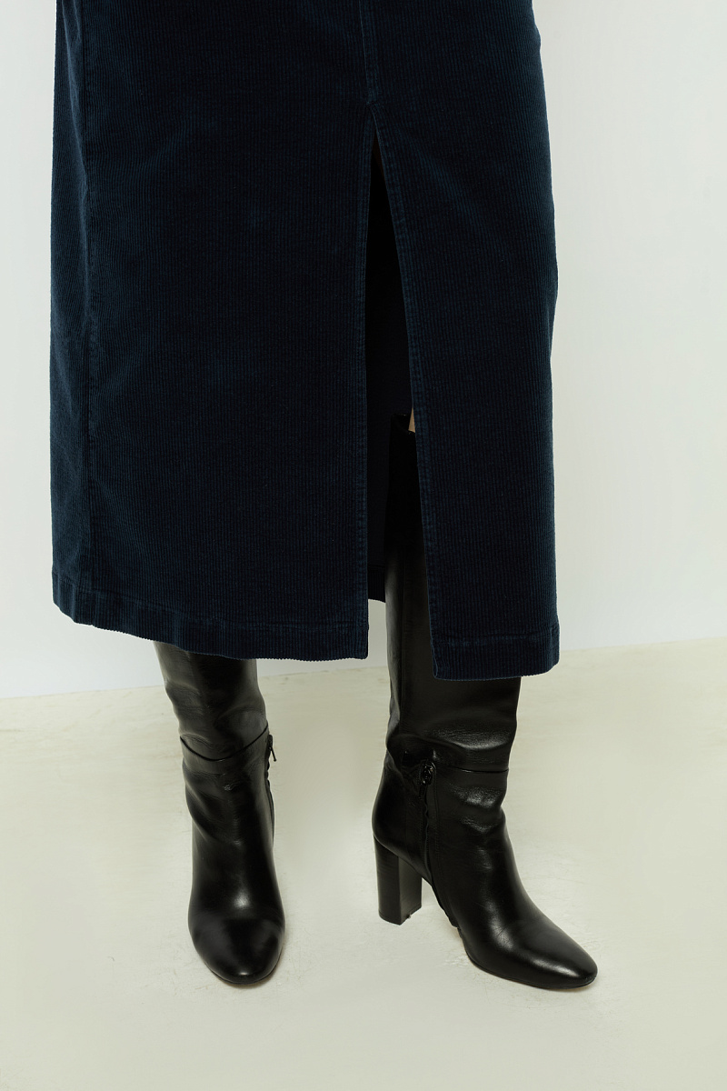 CASSIDIE - Юбка-миди из тонкого вельвета