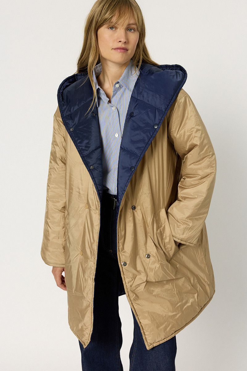 MATHILDE - Стеганый двусторонний пуховик с капюшоном