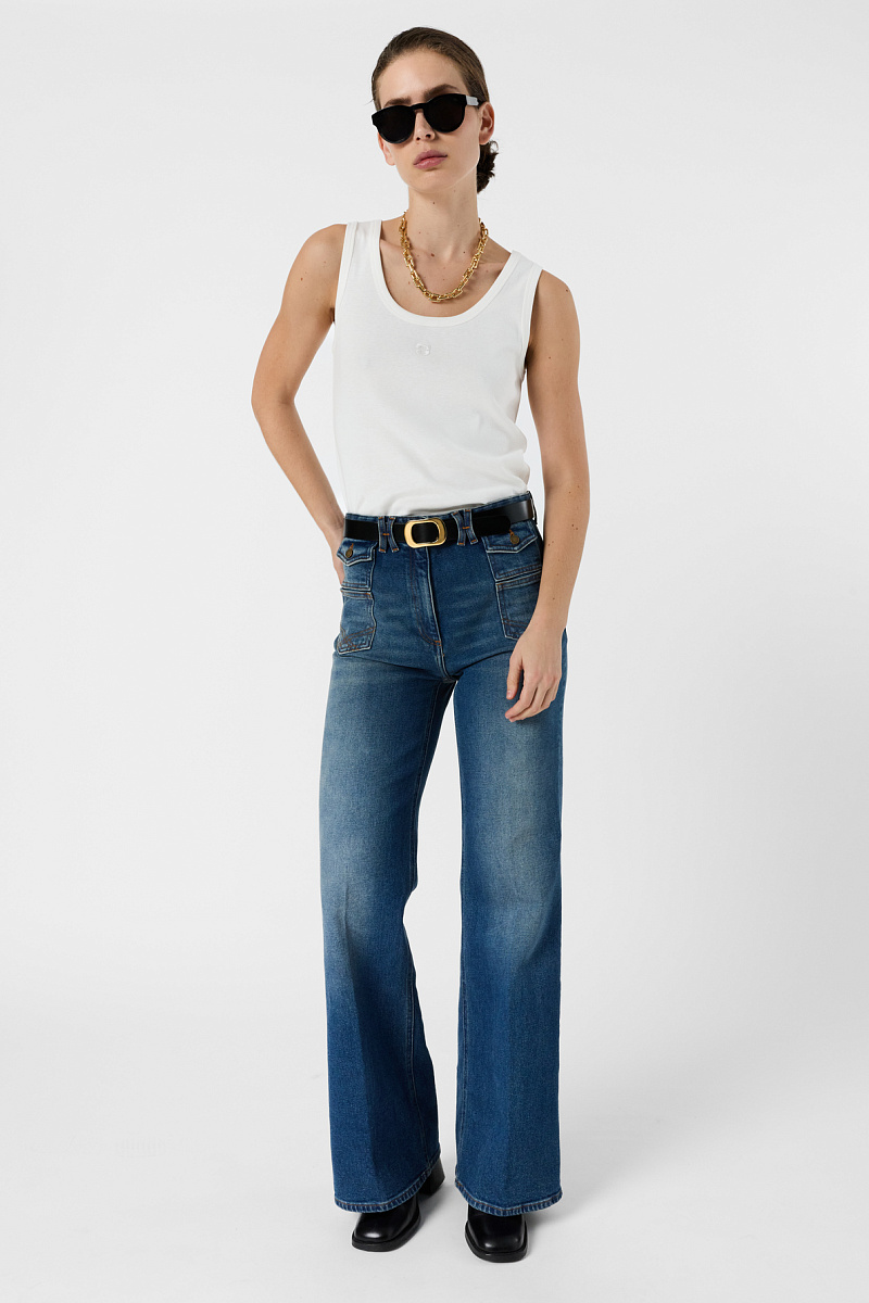 MARAUDE - Белая майка из хлопка