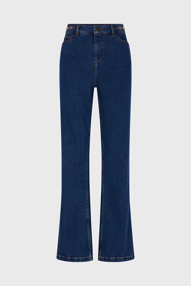 NAIADE - Джинсы-bootcut с золотистыми пряжками