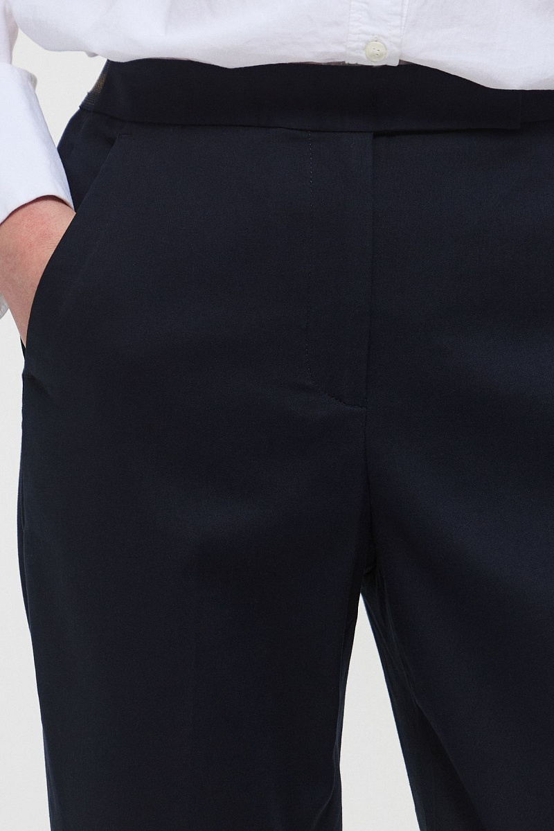 LOUISE - Прямые костюмные брюки с эластичным поясом